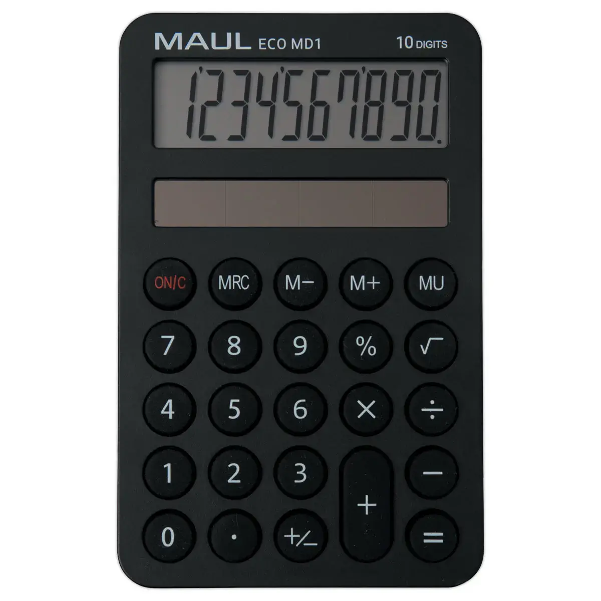 Zakrekenmachine Maul ECO DESIGN MD1 + zonne-energie 10 cijfers