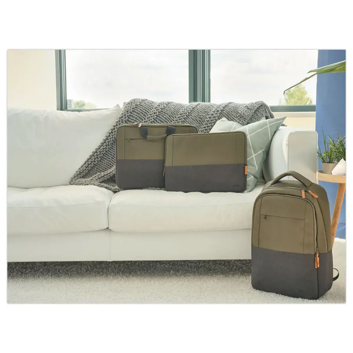 Rugzak van 16" LISBOA - Groen 