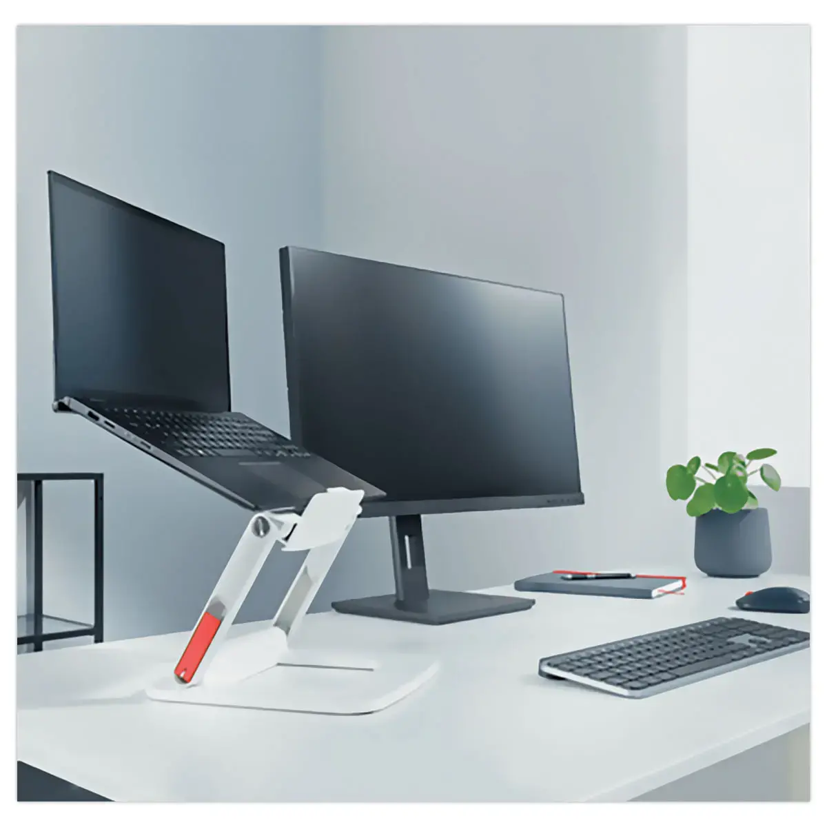 Ergonomische steun voor laptop - wit