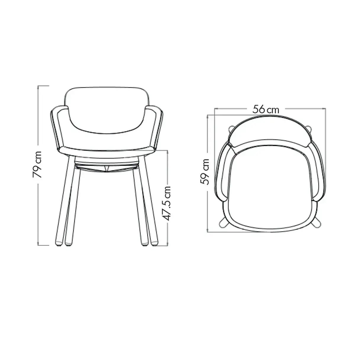 2  WITTE TULIP STOELEN GEMONTEERD 