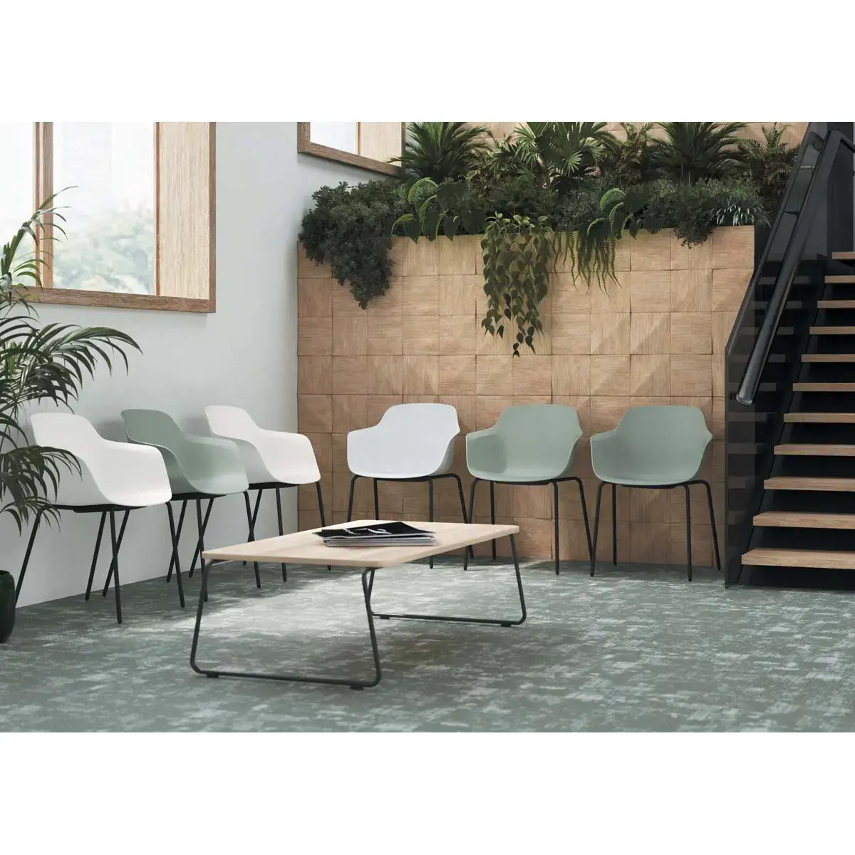 WEEKLY METAL GROEN FAUTEUIL