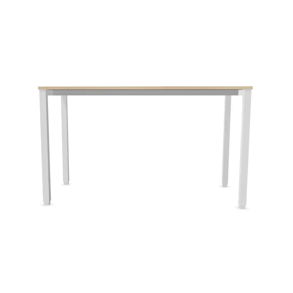 Rechthoekige hoge tafel 180 x 80 Acacia / Wit