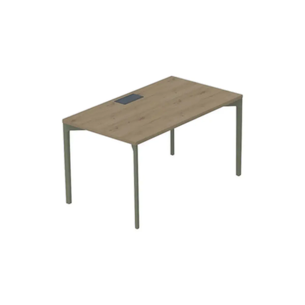 BUREAU BASTIA L 140 EIK VENEER / GROEN