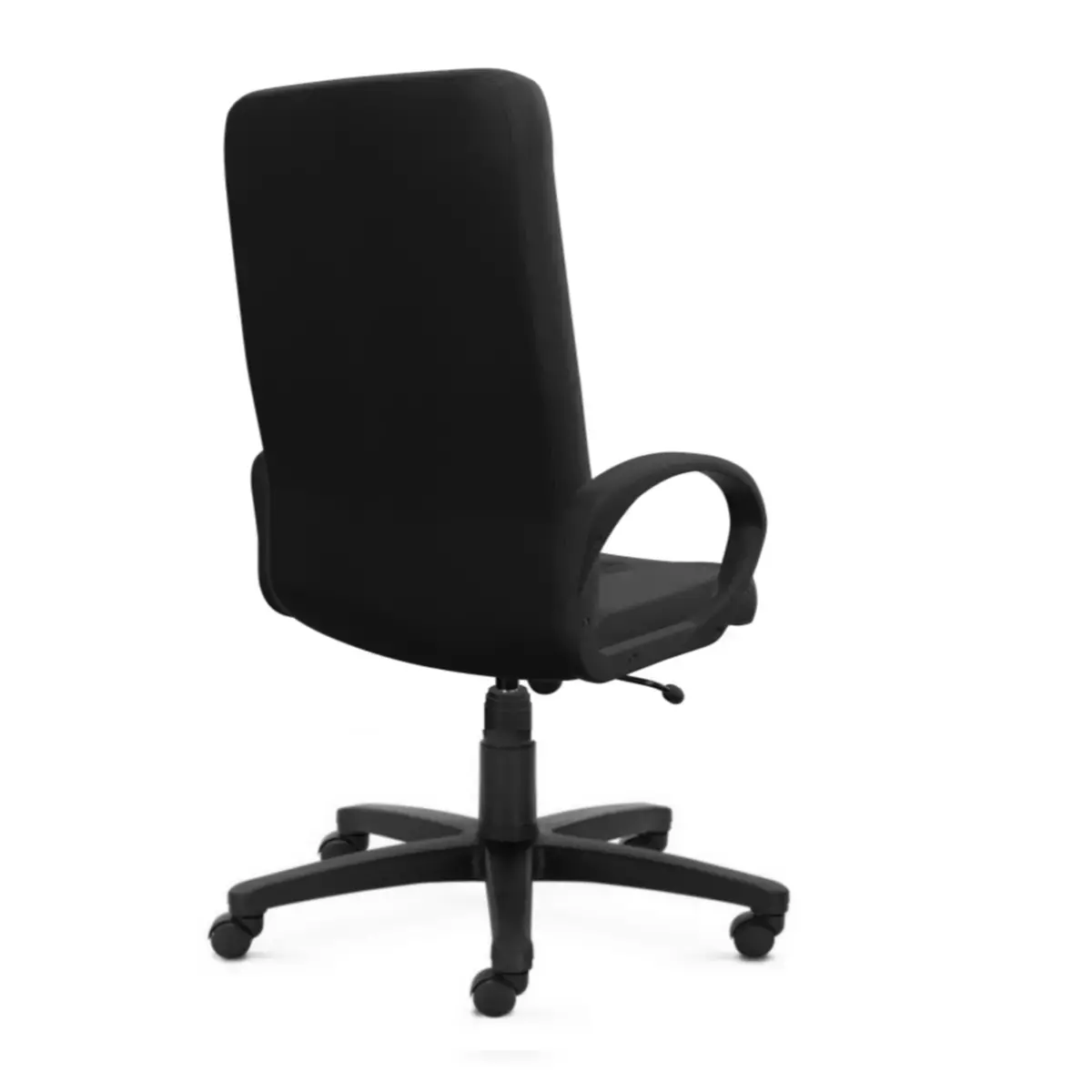 Fauteuil MANAGER met leren bekleding gemonteerd