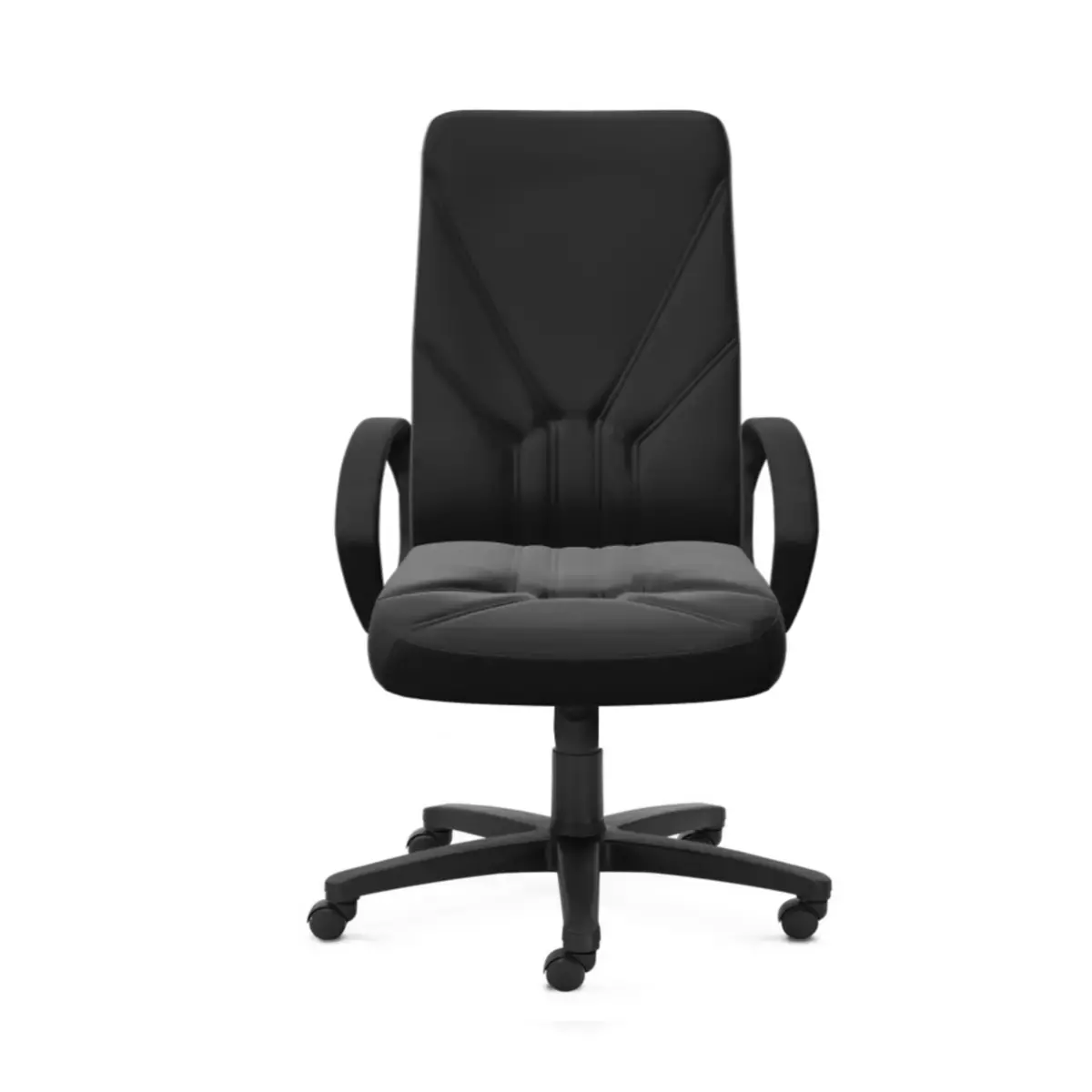 Fauteuil MANAGER met leren bekleding gemonteerd