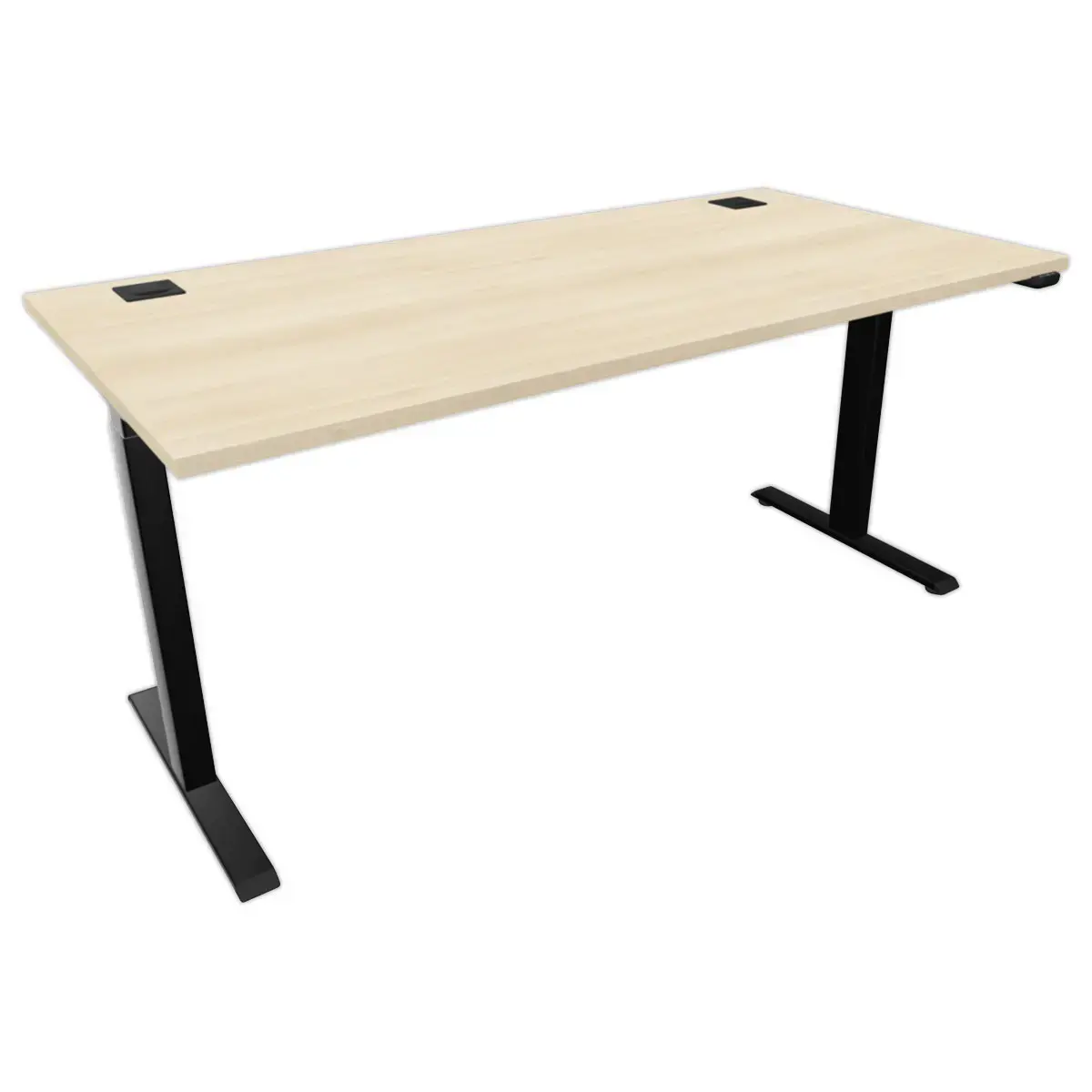 BUREAU ECO ELECTRIQUE ACACIA/ZWART MONTE 160 x 80 cm
