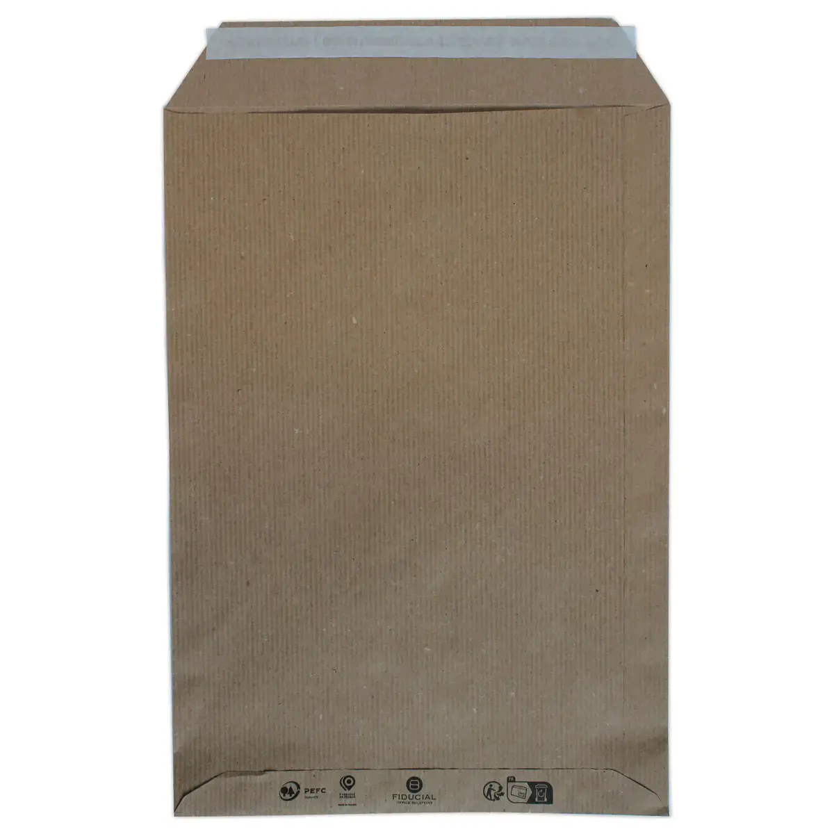 250 Kraftpapieren zakken C4 229x324 mm venster 50x100 mm 80g siliconen sluiting