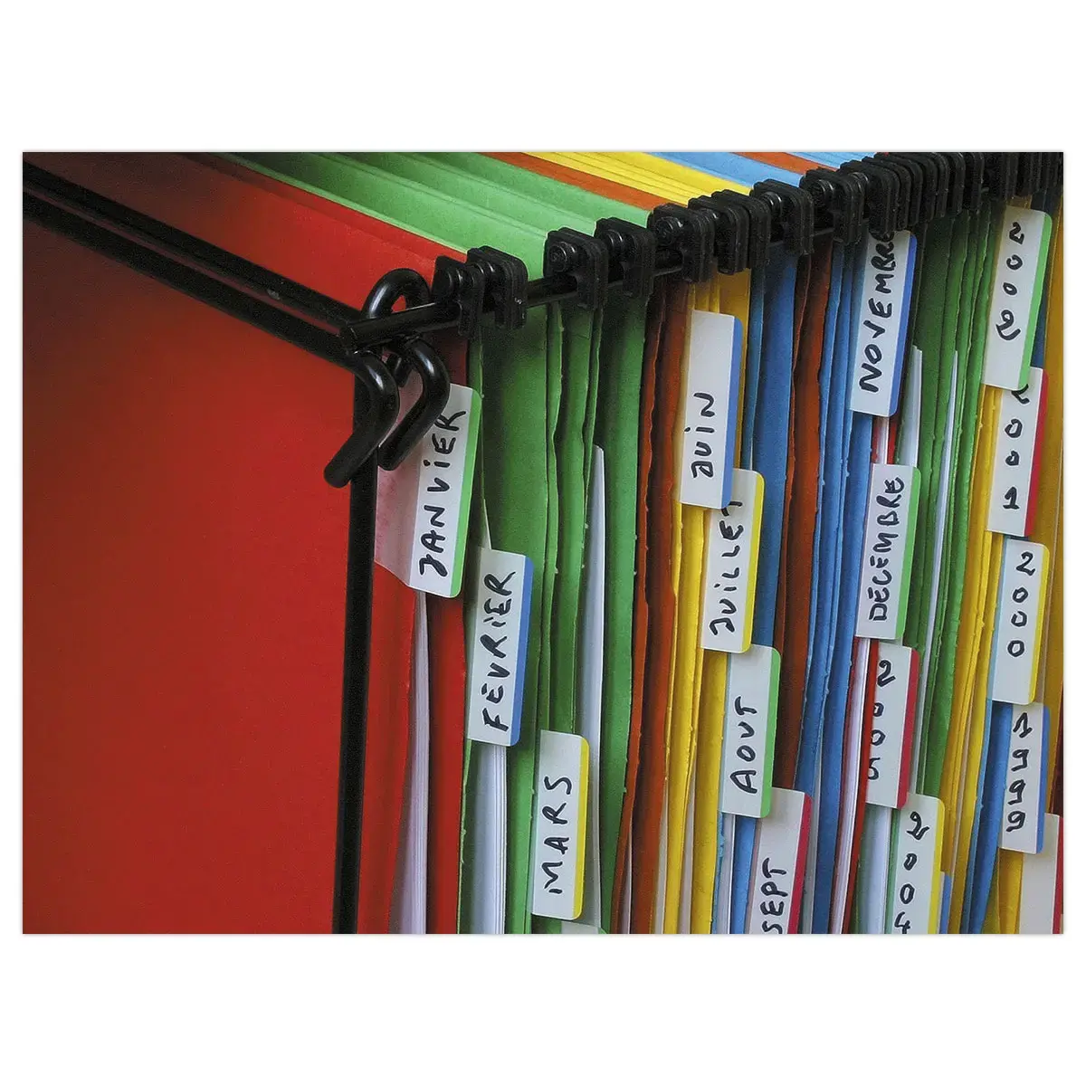 POST-IT&reg; Stijve indextab-bladwijzers, Grote Afmetingen - Rood - Geel - Blauw - Groen 