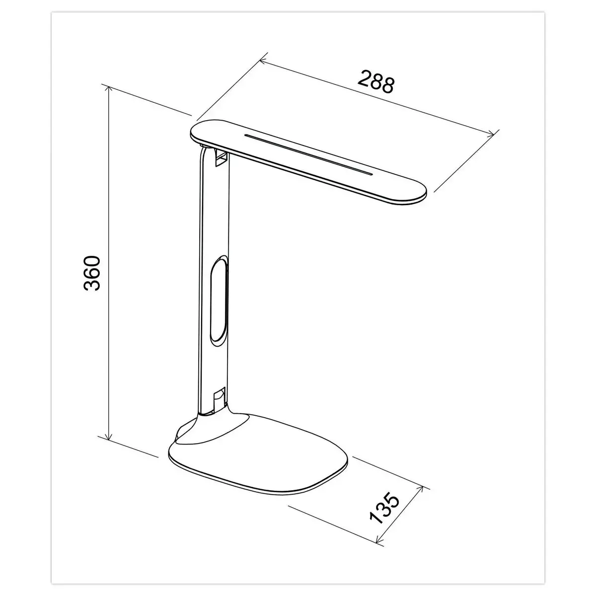Bureau lamp Led Foley wit 