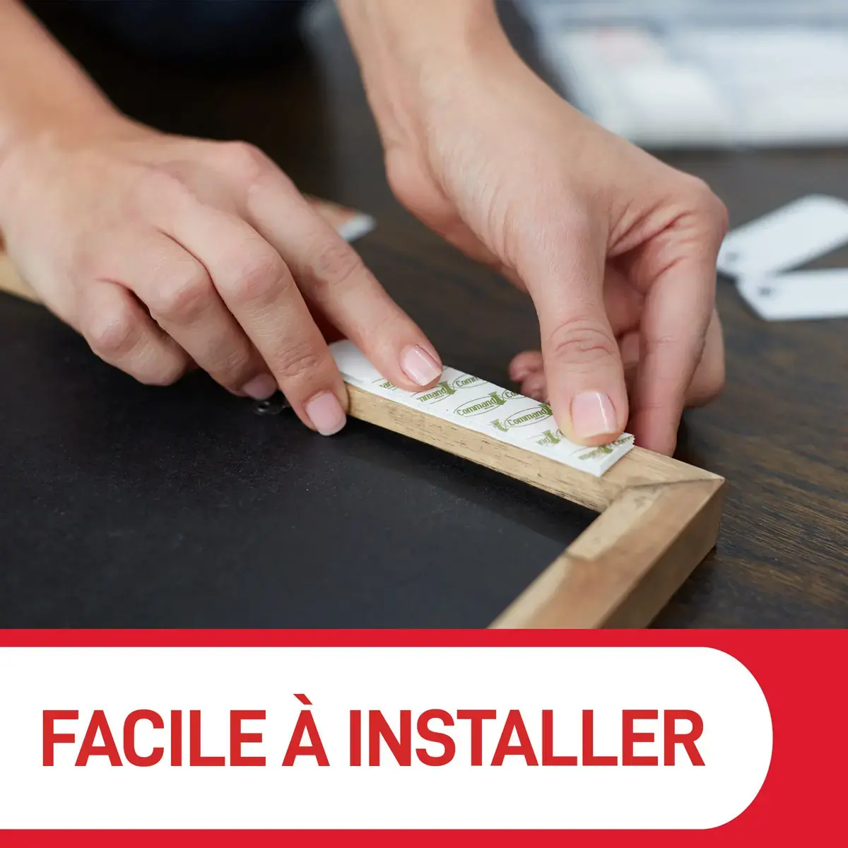 Command™ haakstrips voor wanddecoratie - Wit
