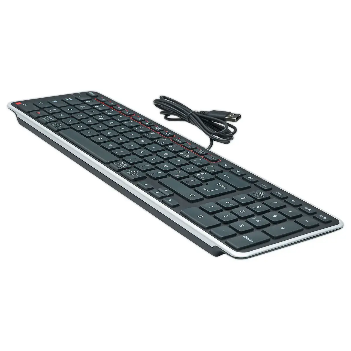 Bedraad toetsenbord Balance Contour Design - Zwart