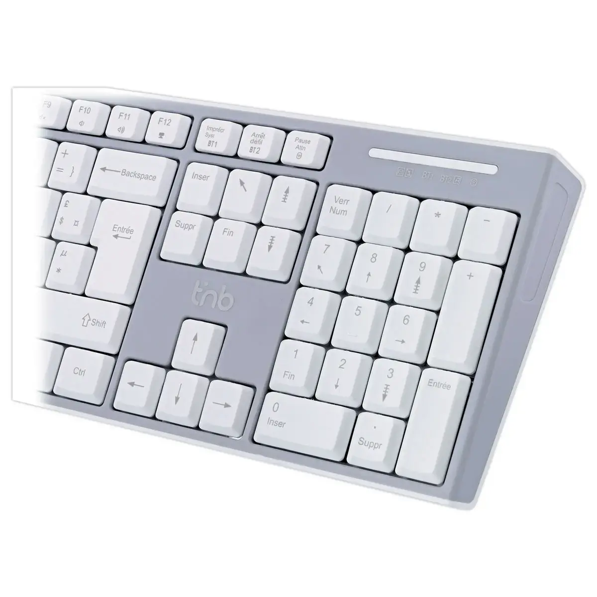 Oplaadbaar Bluetooth-toetsenbord - Grijs 