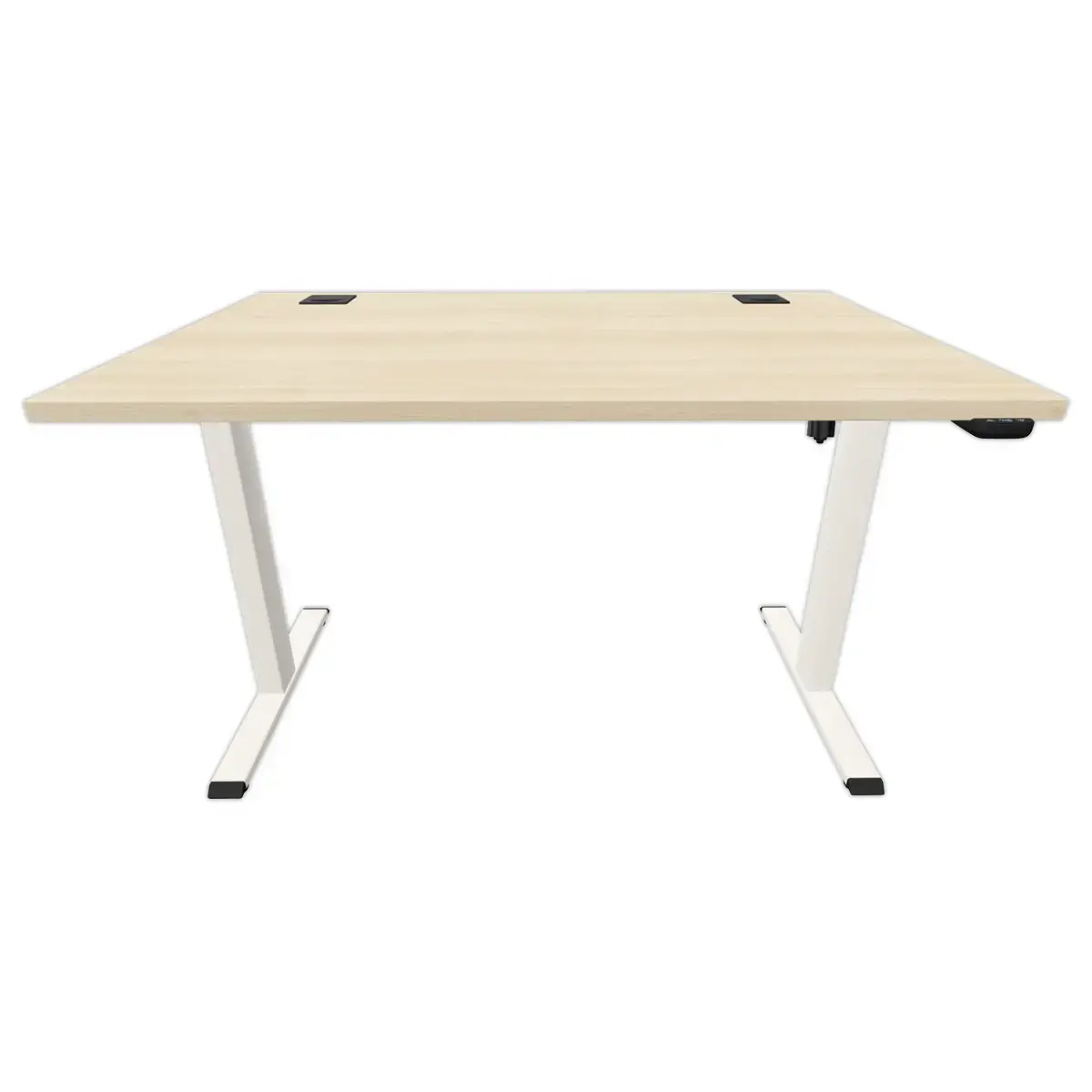 BUREAU ECO ELEKTRISCH ACACIA/WIT GEMONTED 120X 60 CM 