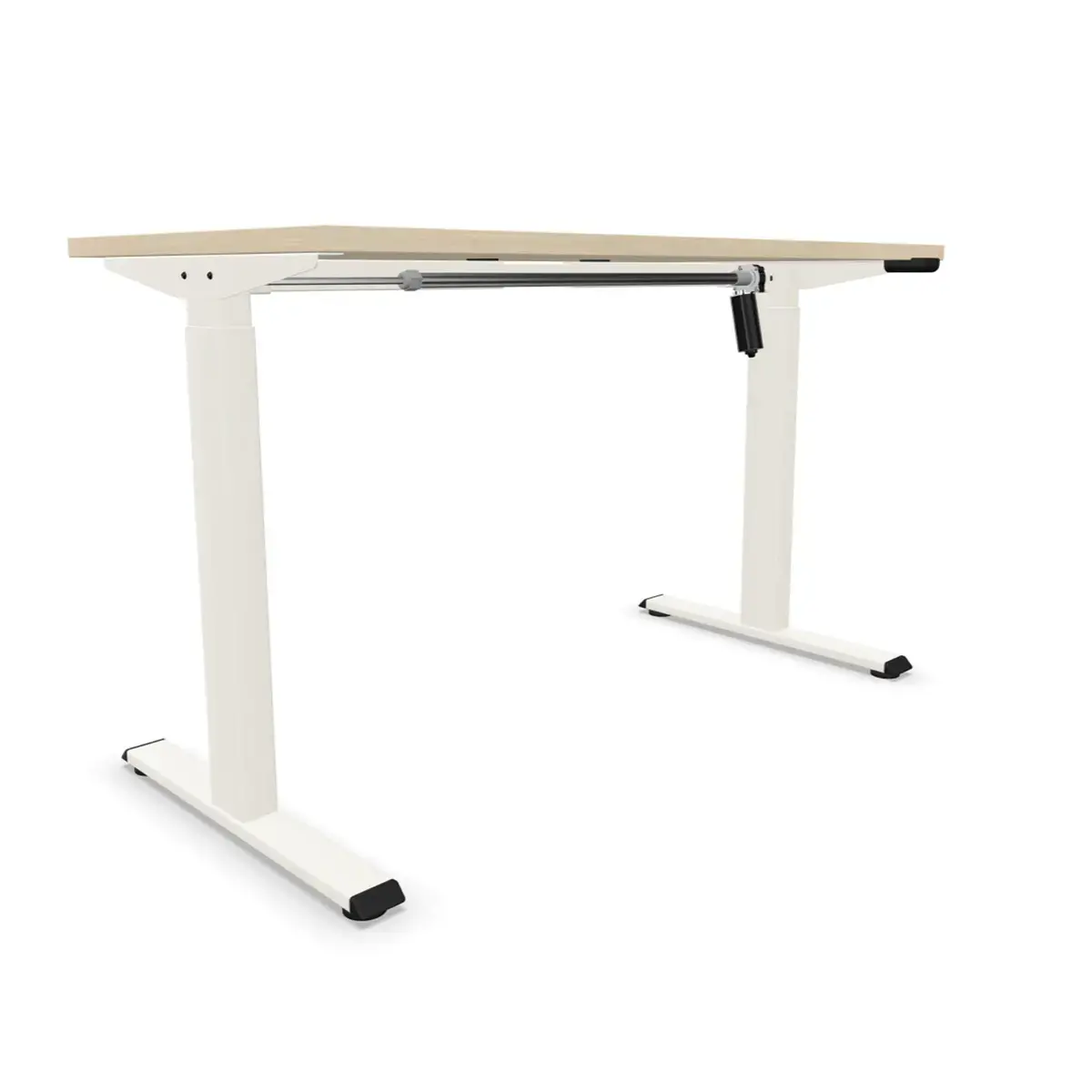 BUREAU ECO ELEKTRISCH ACACIA/WIT GEMONTED 120X 60 CM 