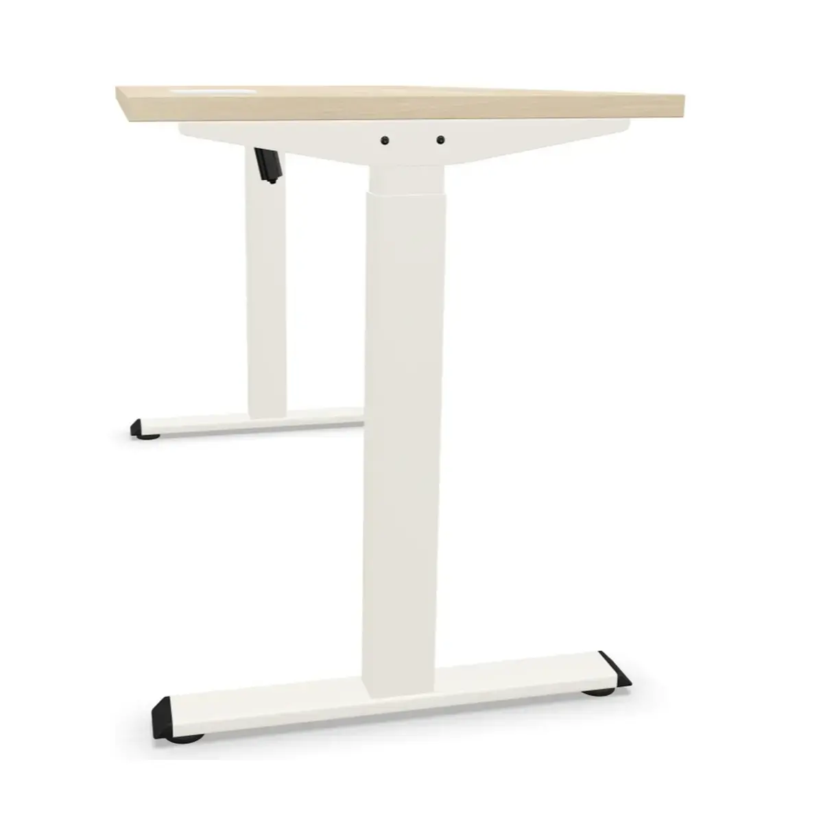 BUREAU ECO ELEKTRISCH ACACIA/WIT GEMONTED 120X 60 CM 