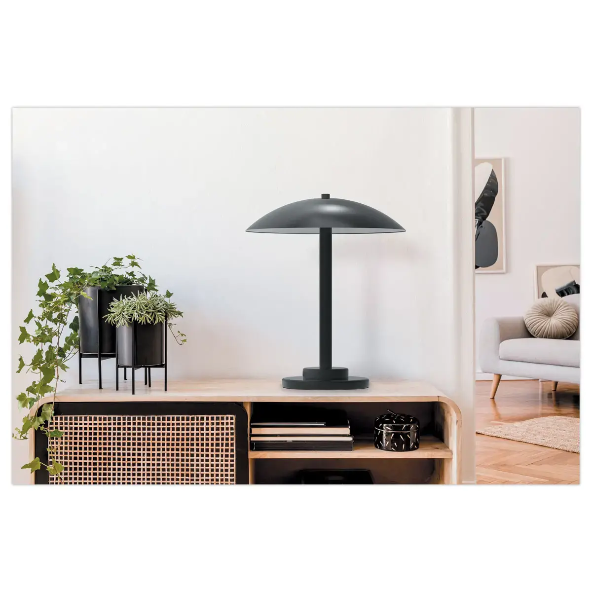 LAMPE E27 CHICAGO ZWART