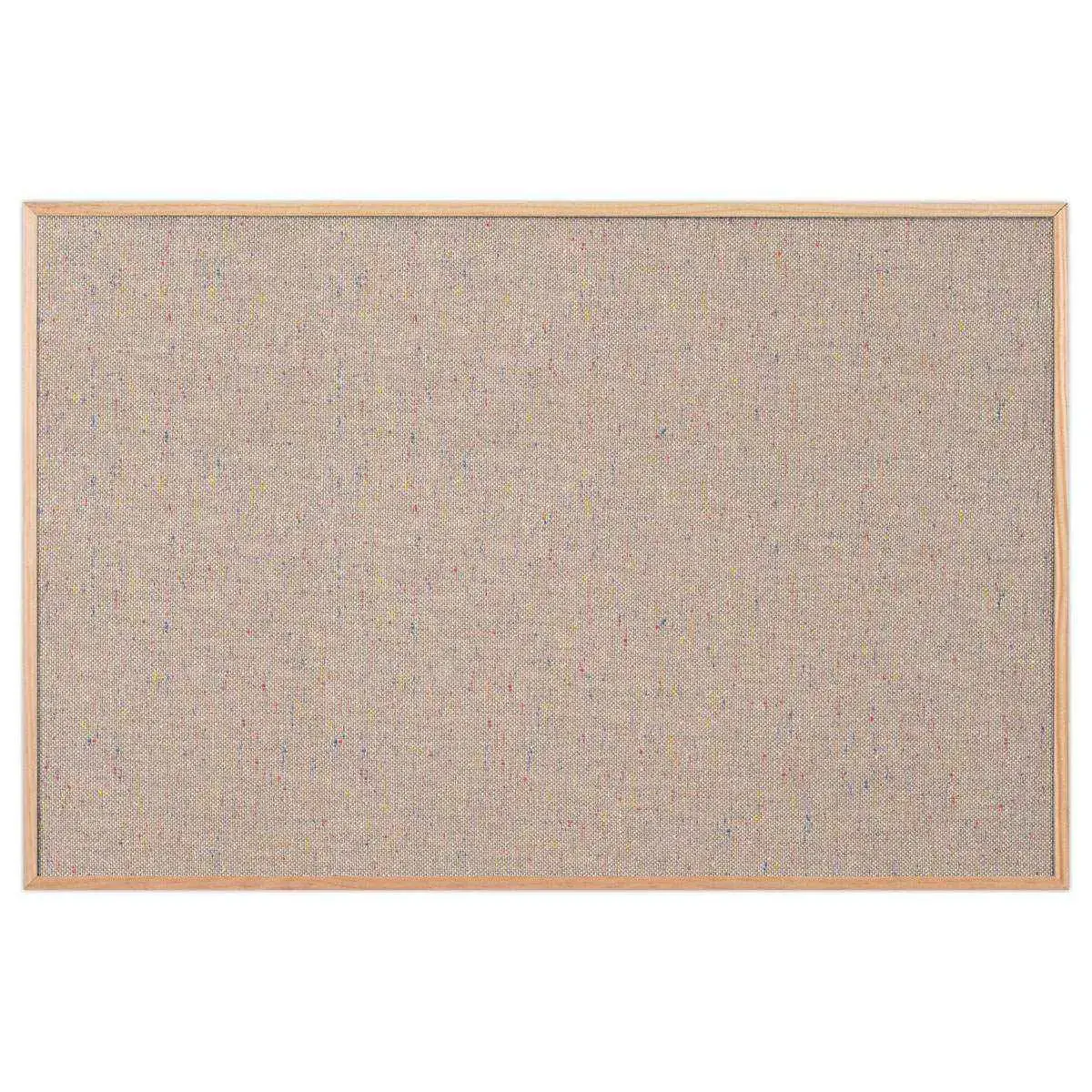 Grijze stoffen tableau met houten frame 60 x 90 cm