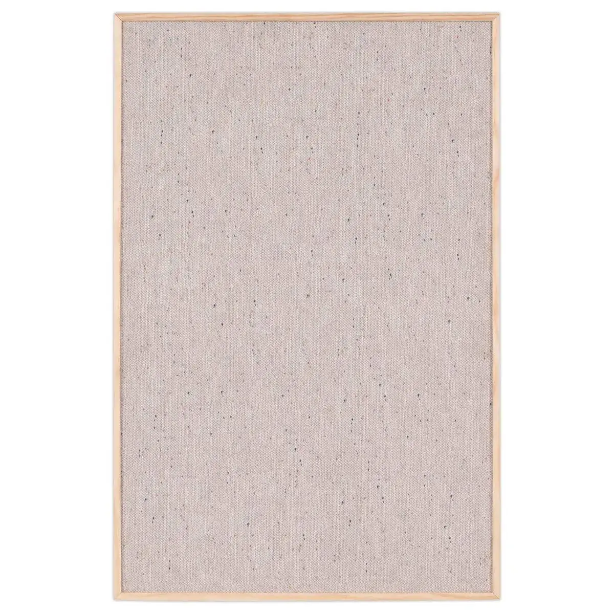 Grijze stoffen tableau met houten frame 60 x 90 cm