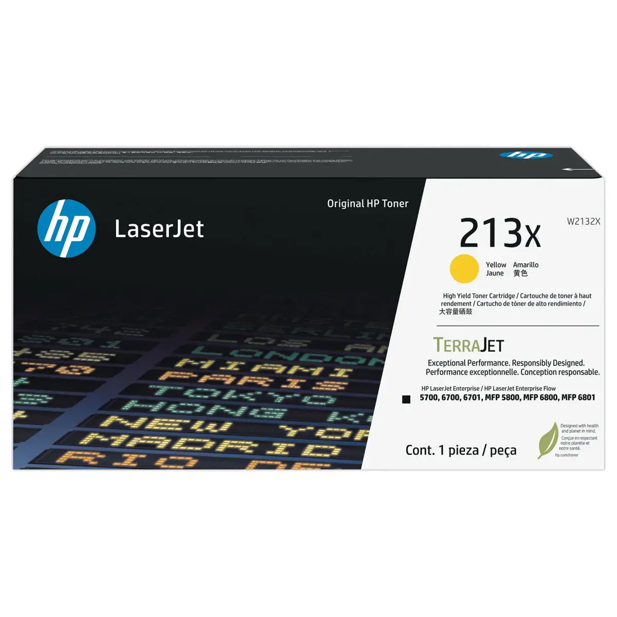 Toner HP W2132X geel