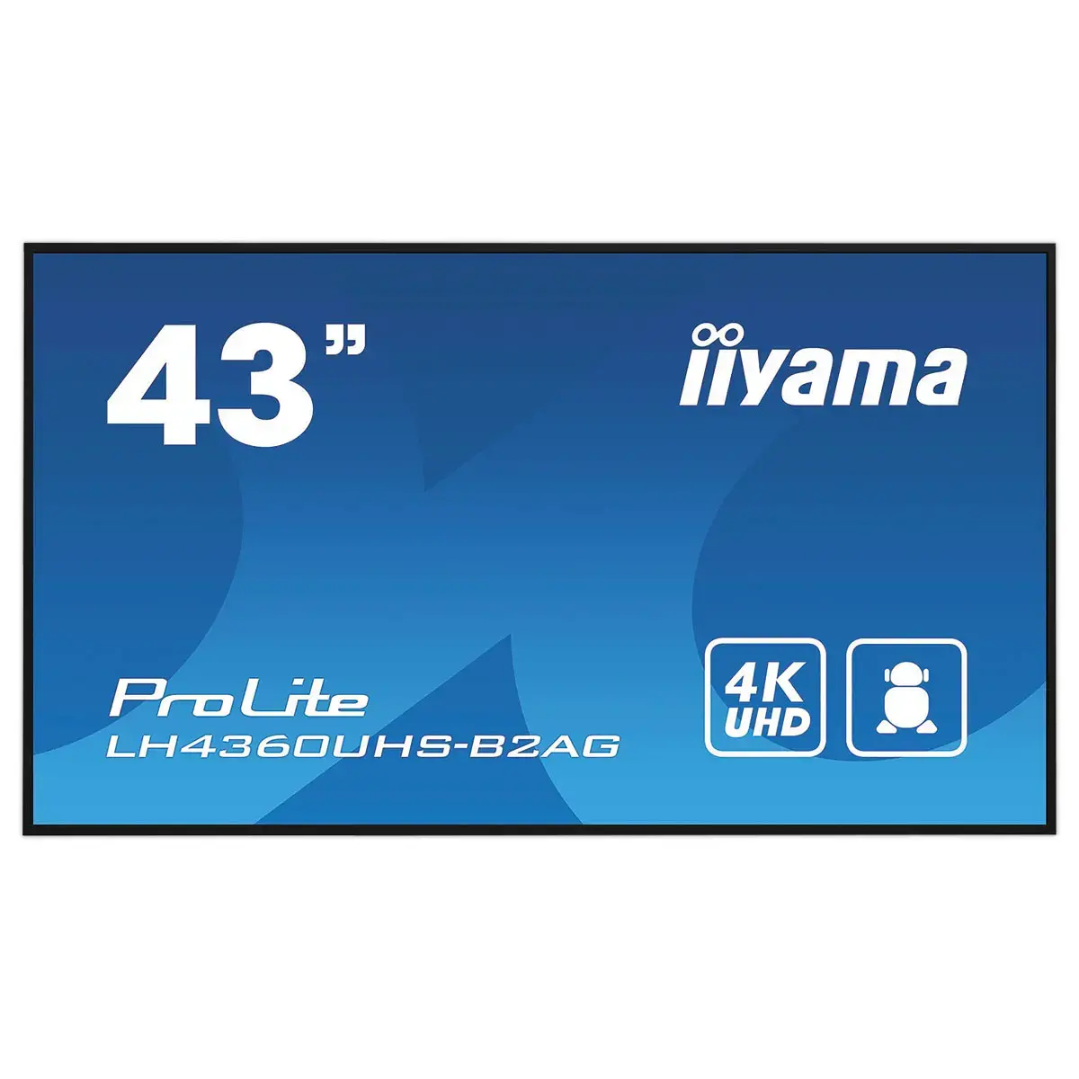 Monitor/beeldscherm 43"IIYAMA LH4360UHS-B2AG+vaste muurbeugel/wandhoud