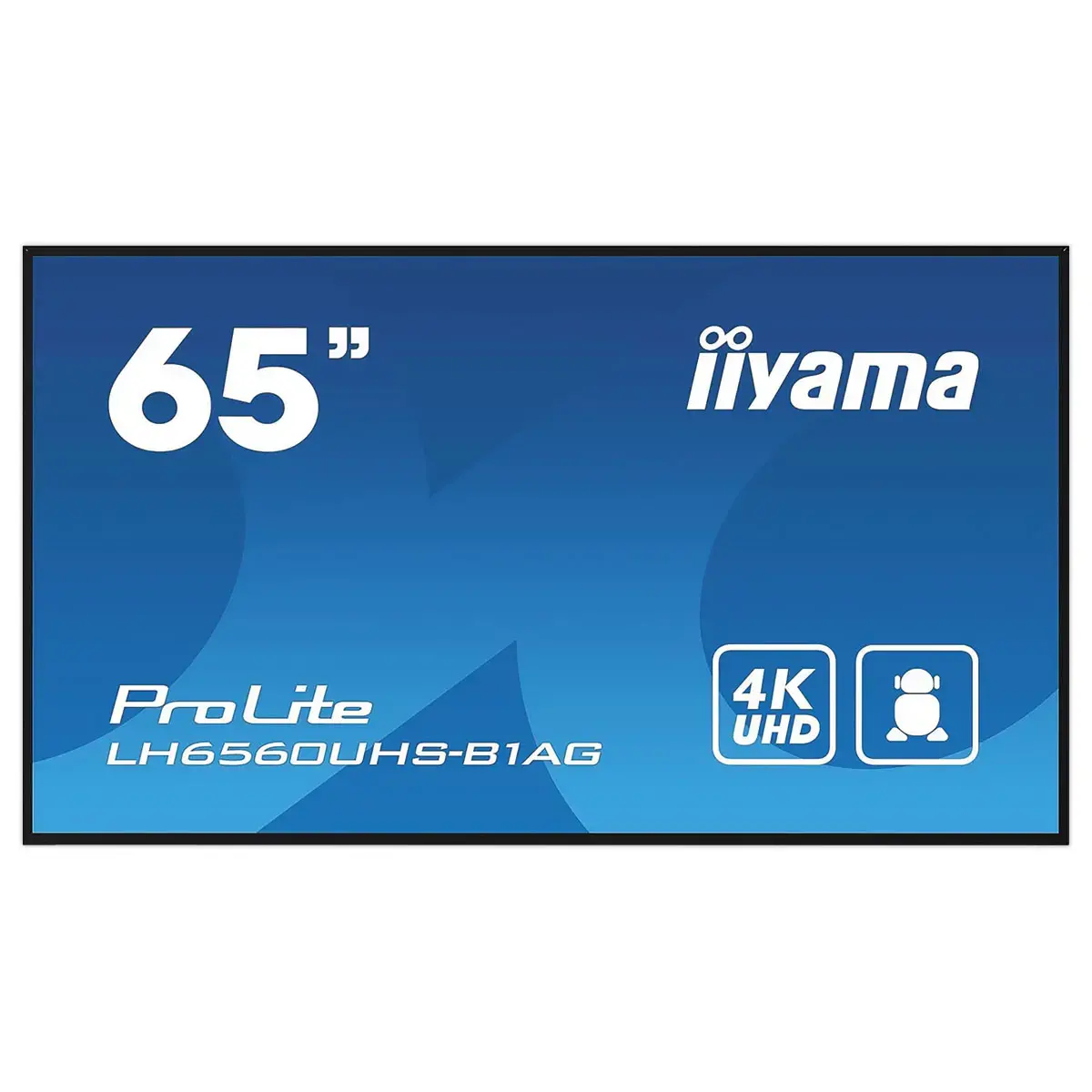 65" IIYAMA scherm + mobiele rolsteun 