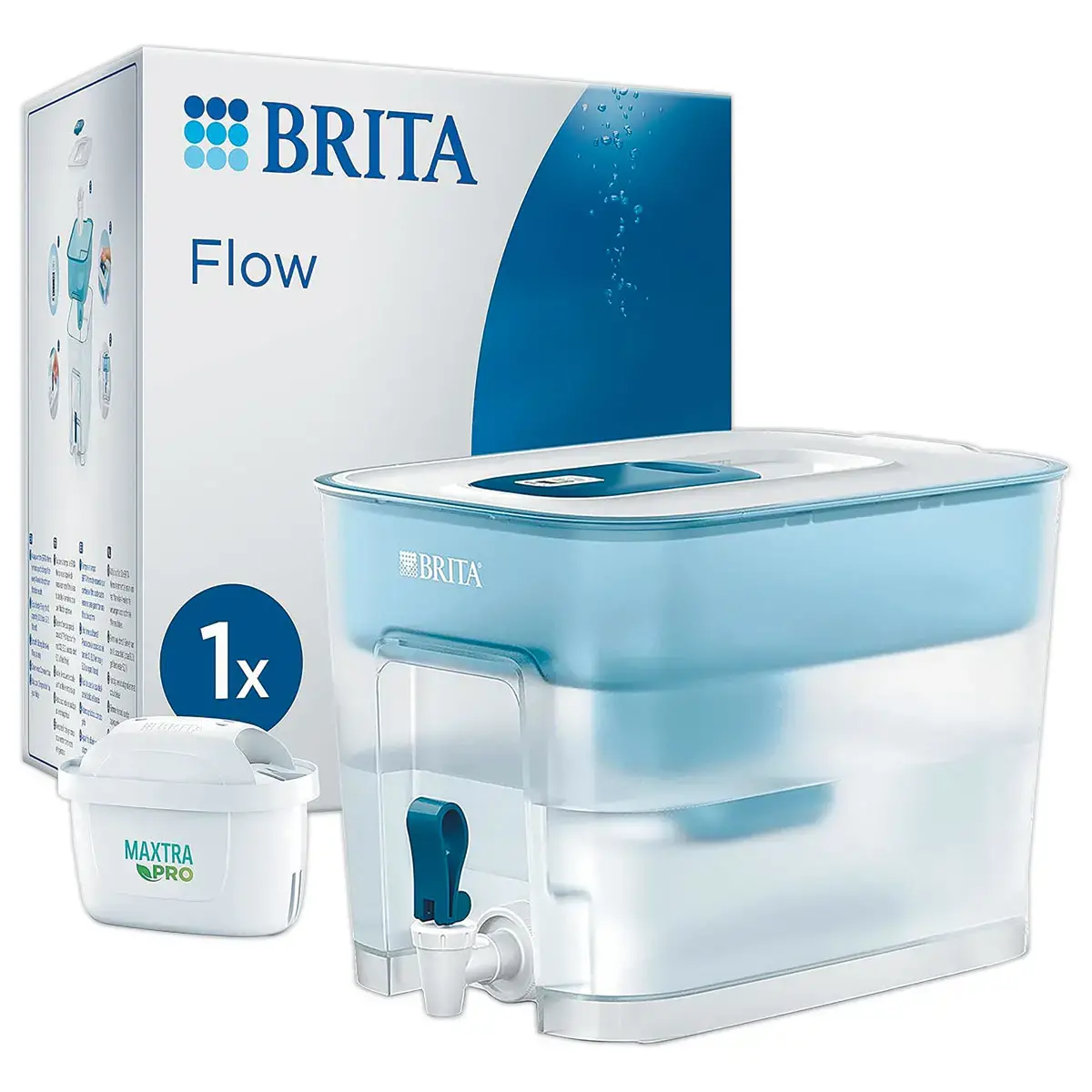 Distributeur Flow Brita 8,2L + een filtercartridge