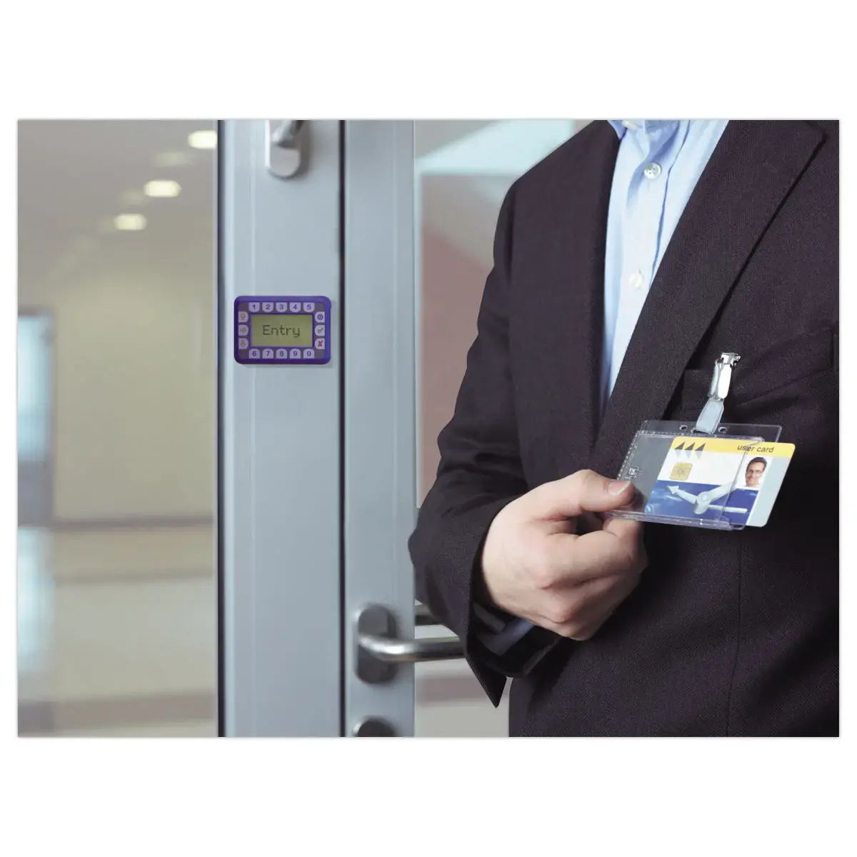 25  Magnetische kaarthouder met clip - 1 kaart - DURABLE 