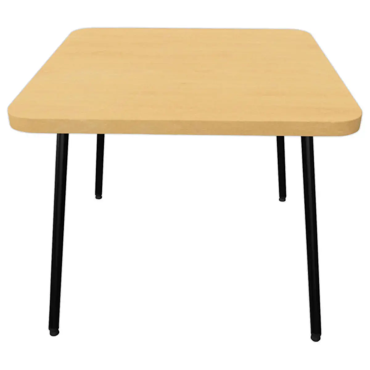 Salontafel 55 x 55 zwarte poot