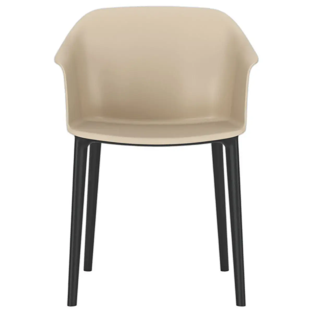 Polypropyleen fauteuil voor binnen/buiten beige