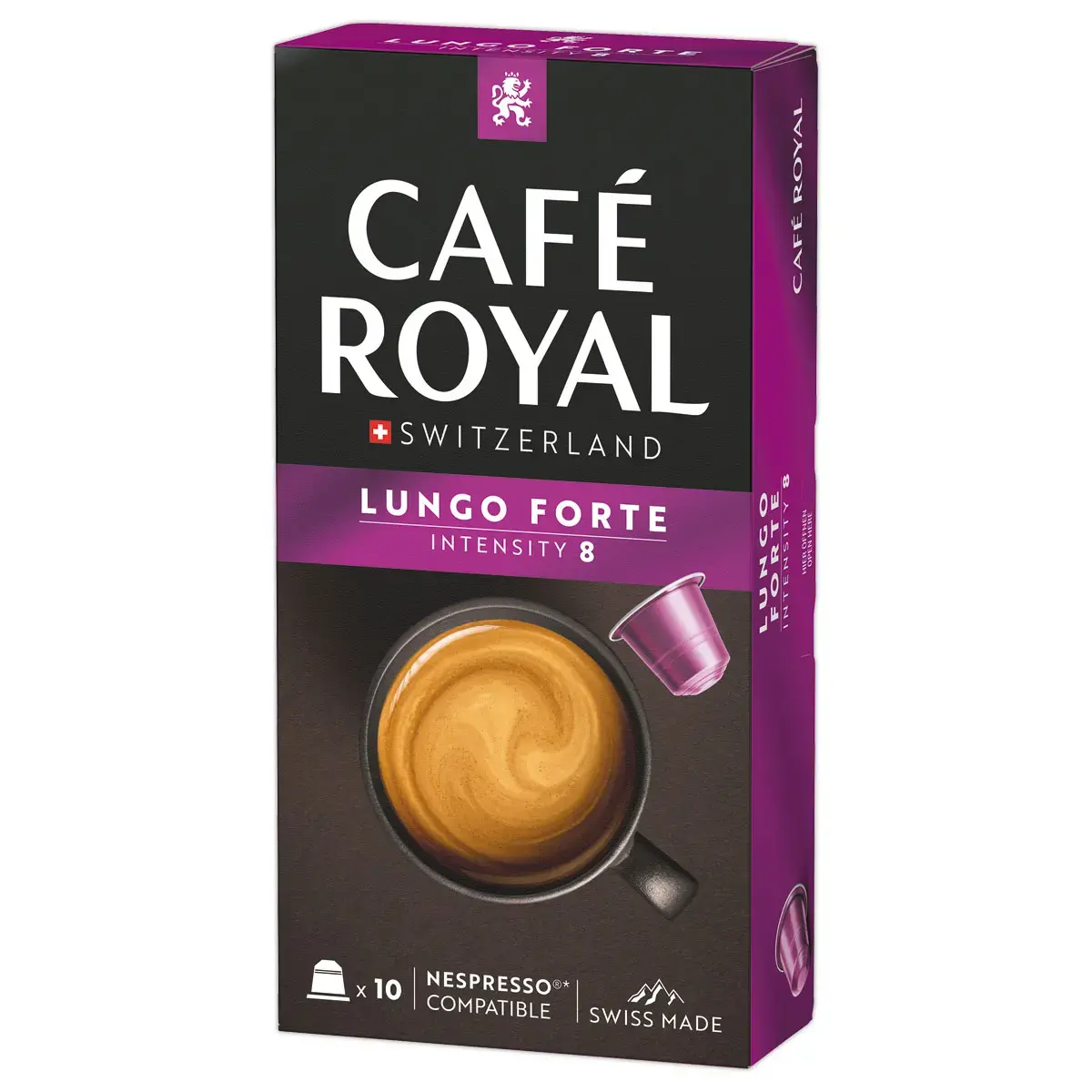 10 koffiecapsules CAFE ROYAL Lungo Forte