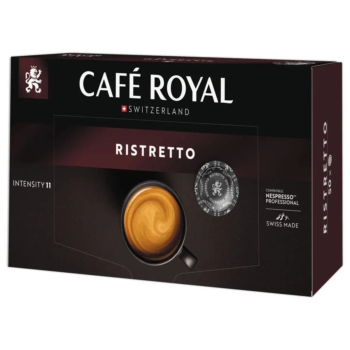 50 Capsules DISC koffie CAFE ROYAL Professioneel Ristretto