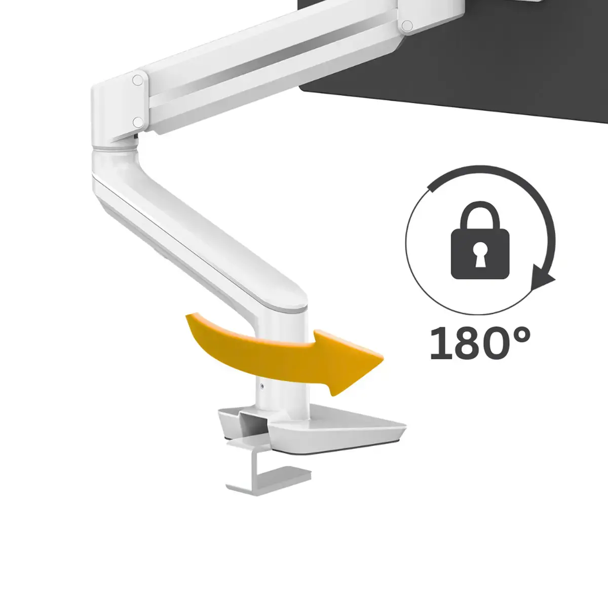 Eenvoudige schermhouder Top Mount Tallo - wit