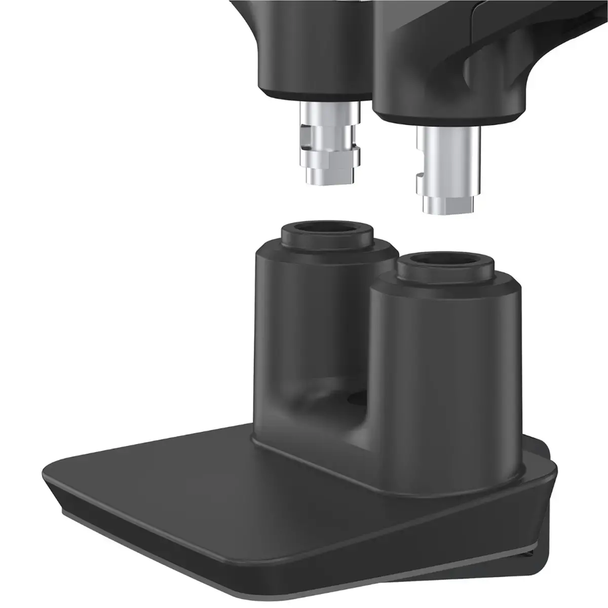Dubbele schermhouderarm Top Mount Tallo - zwart