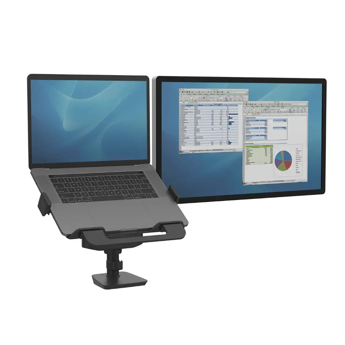 Laptopstandaard voor Tallo-arm - zwart