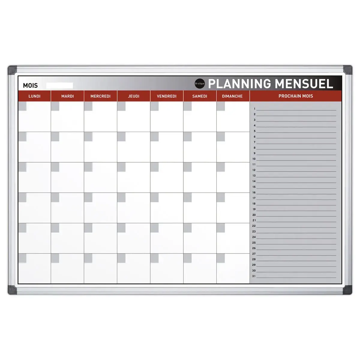Gezeefdrukte magnetische maandplanner -7 kolommen - NOBO