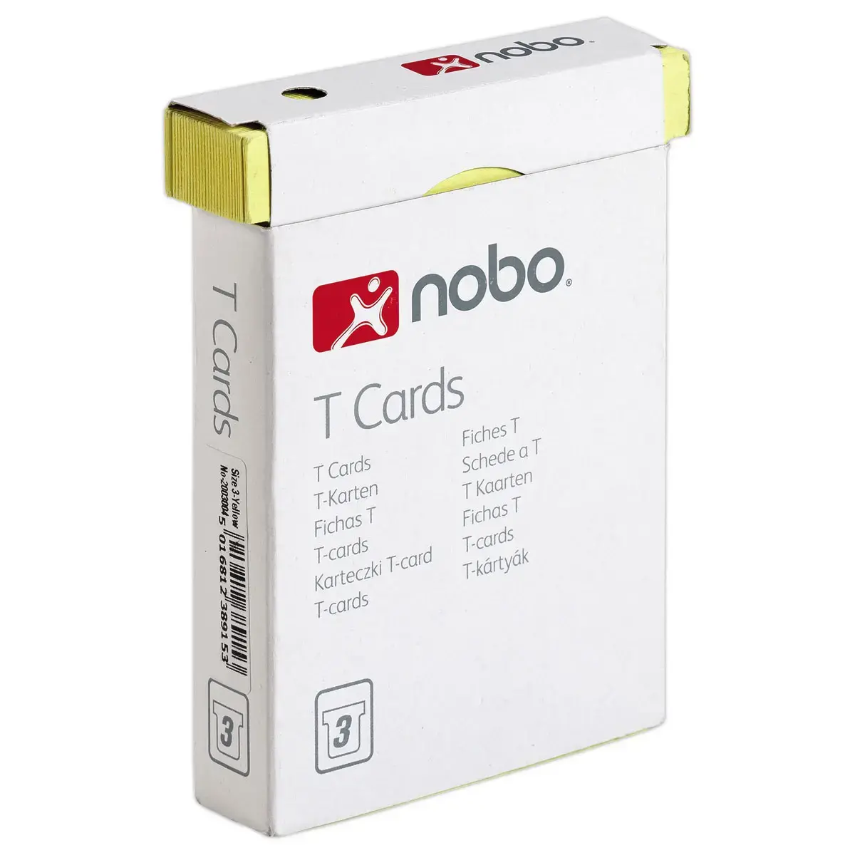 100 T-fiches voor planning - Maat 3 - Geel - NOBO