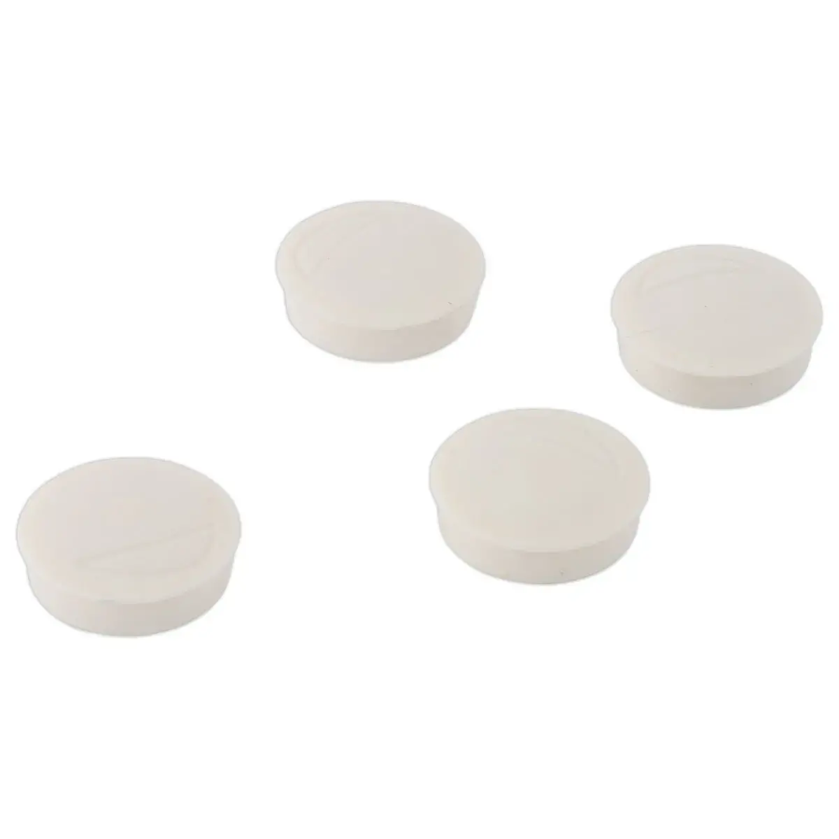 4 Ronde magneten - Ø 32 mm - Wit