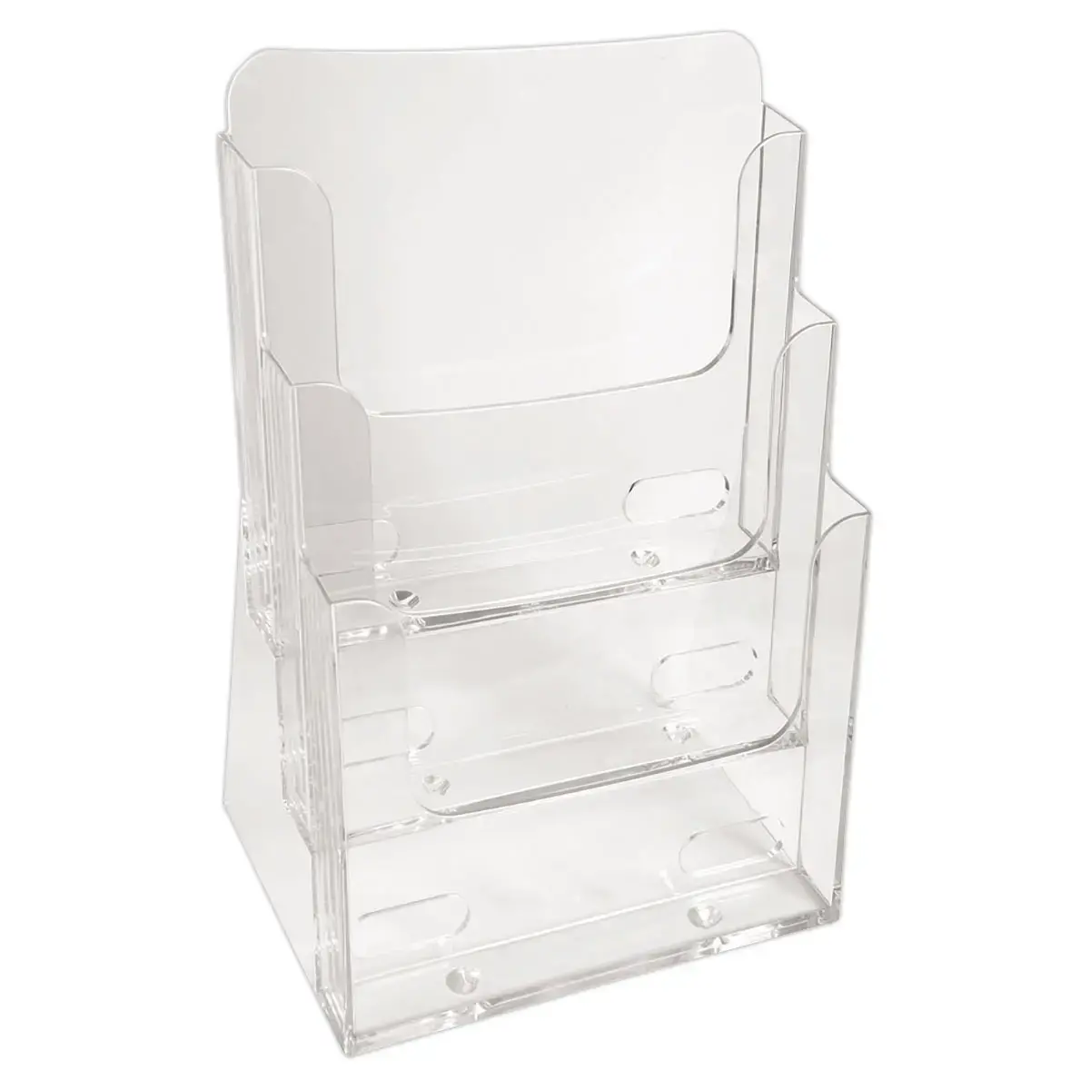 Display - 3 vakken - A4 (23 x 10 x 30 cm) - Transparant
