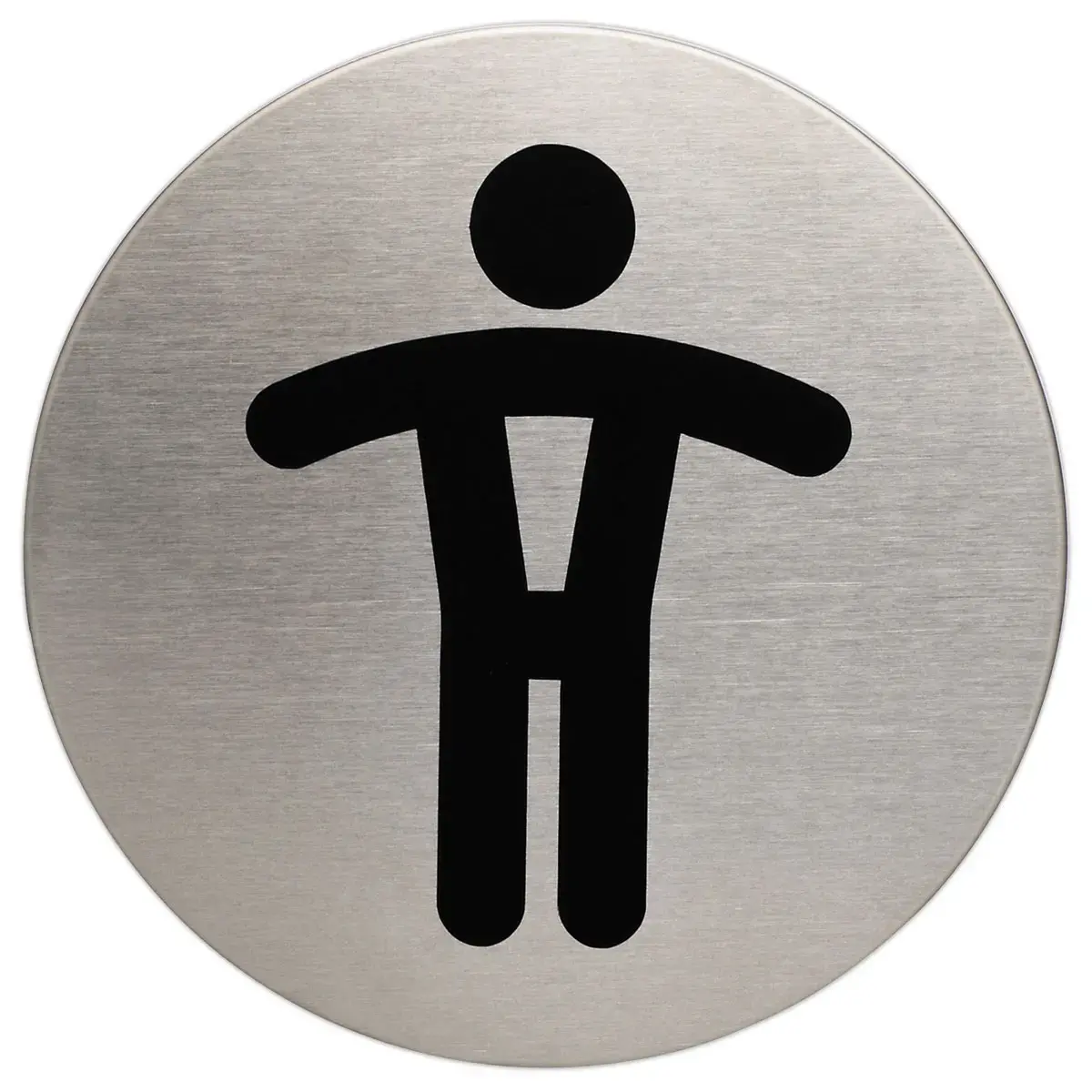 Rond deurbord met pictogram - DURABLE - Herentoilet