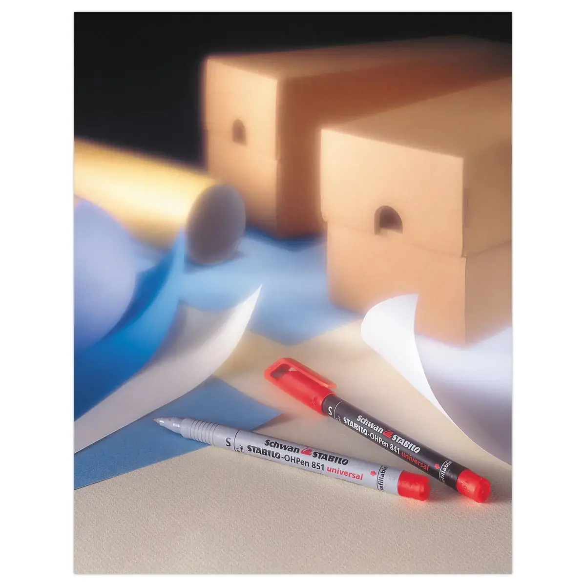 Permanent marker OHPen Universal - Superfijne punt - Blauw - STABILO