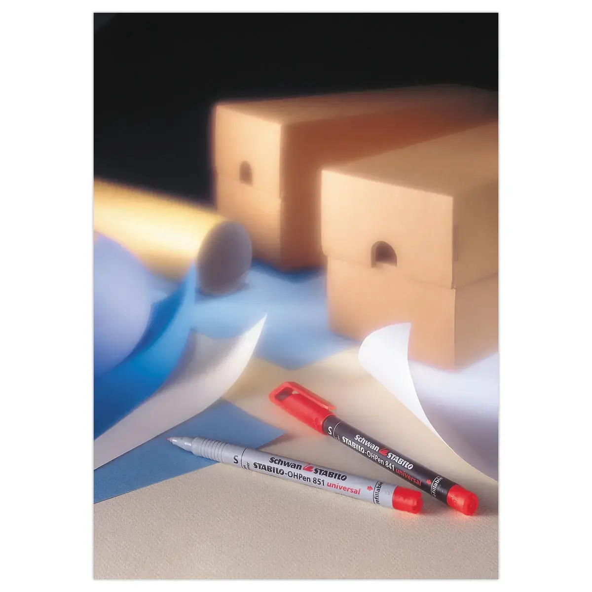 Oplosbare marker OHPen 0,7 mm - Zwart - STABILO