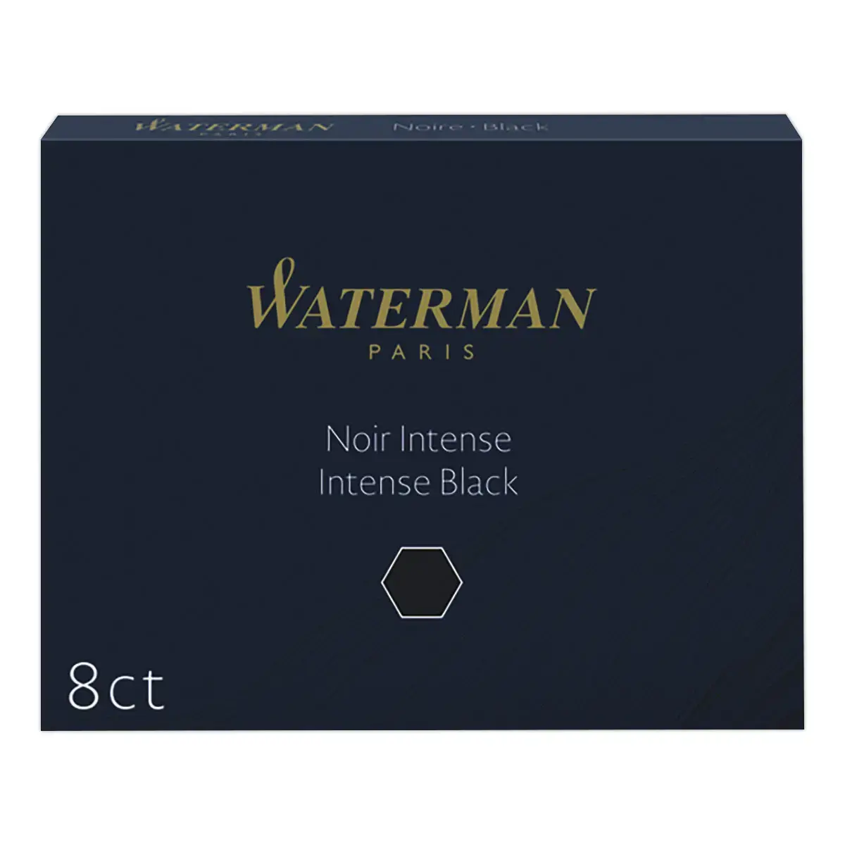 8 Internationale lange inktpatronen voor vulpennen - Zwart - WATERMAN