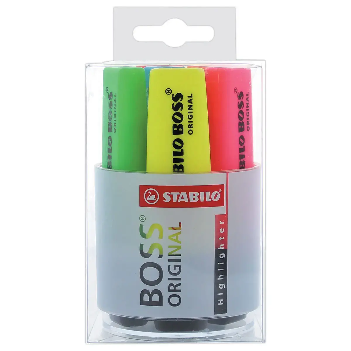 6 Markeerstiften STABILO Boss Original (in pot) - diverse kleuren