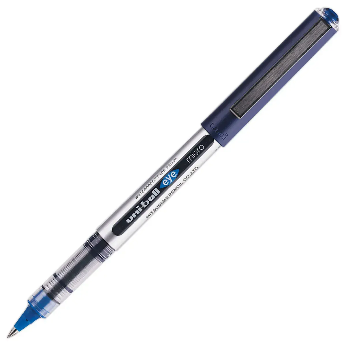 Rollerbalpen met metalen punt Eye 150 - Fijn schrift - Blauw - UNI-BALL 