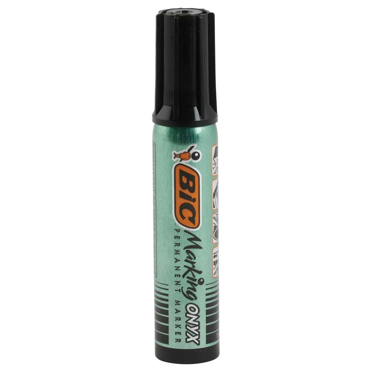 Permanente mini markeerstift BIC Onyx - beitelpunt - zwart 