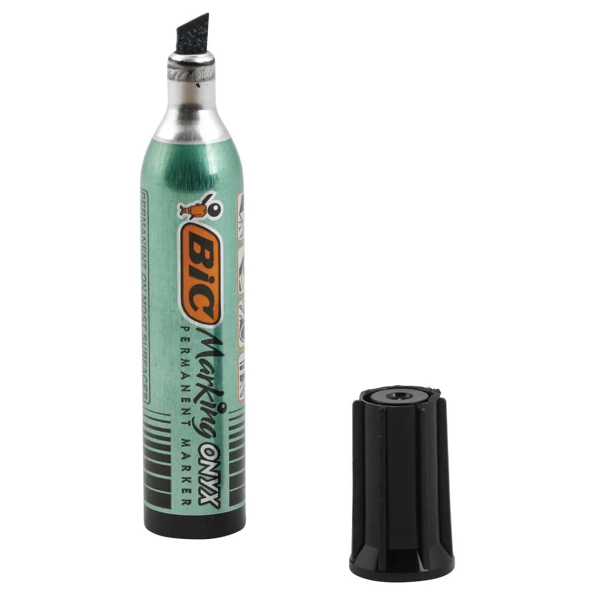 Permanente mini markeerstift BIC Onyx - beitelpunt - zwart 