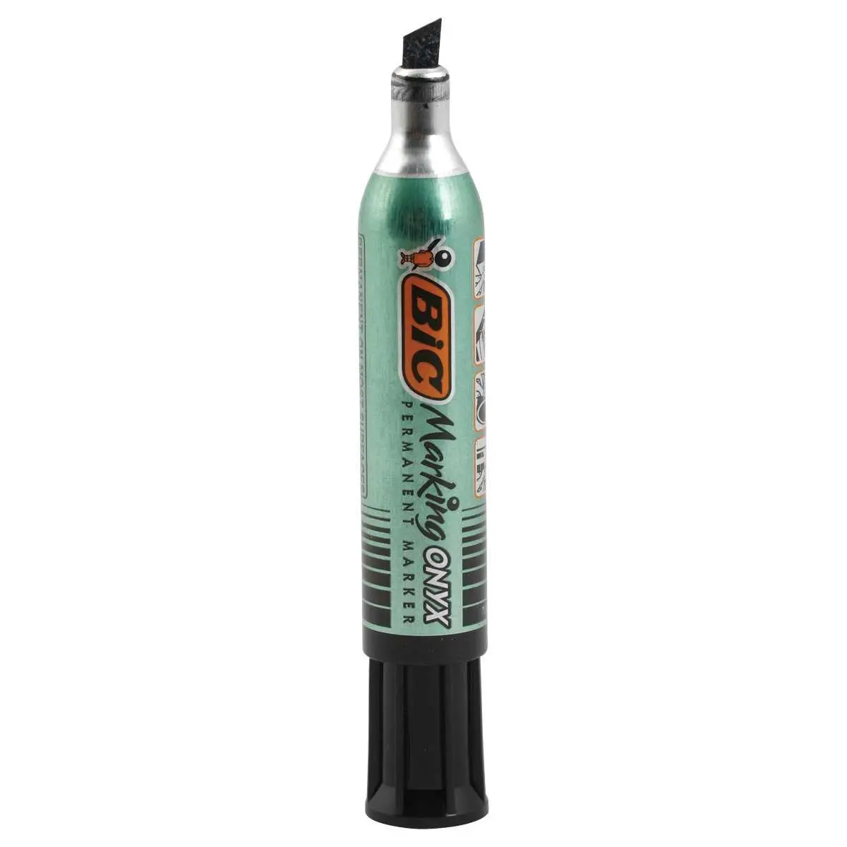 Permanente mini markeerstift BIC Onyx - beitelpunt - zwart 