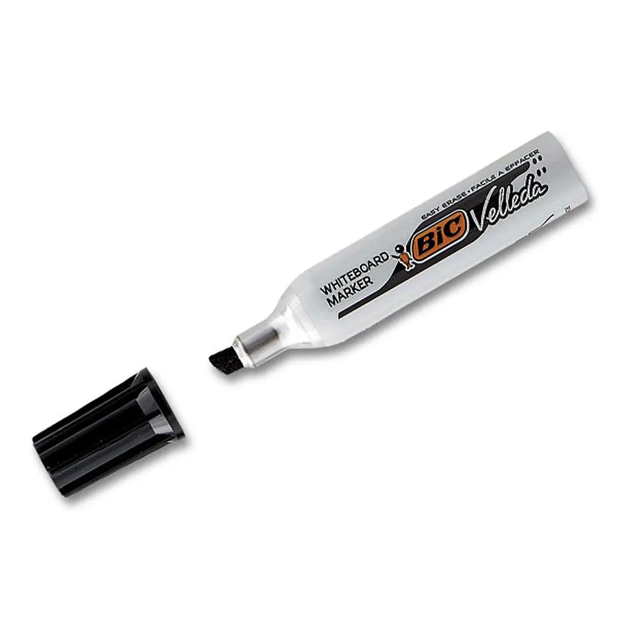 Droog uitwisbare marker Velleda 1781 beitelpunt - Zwart - BIC