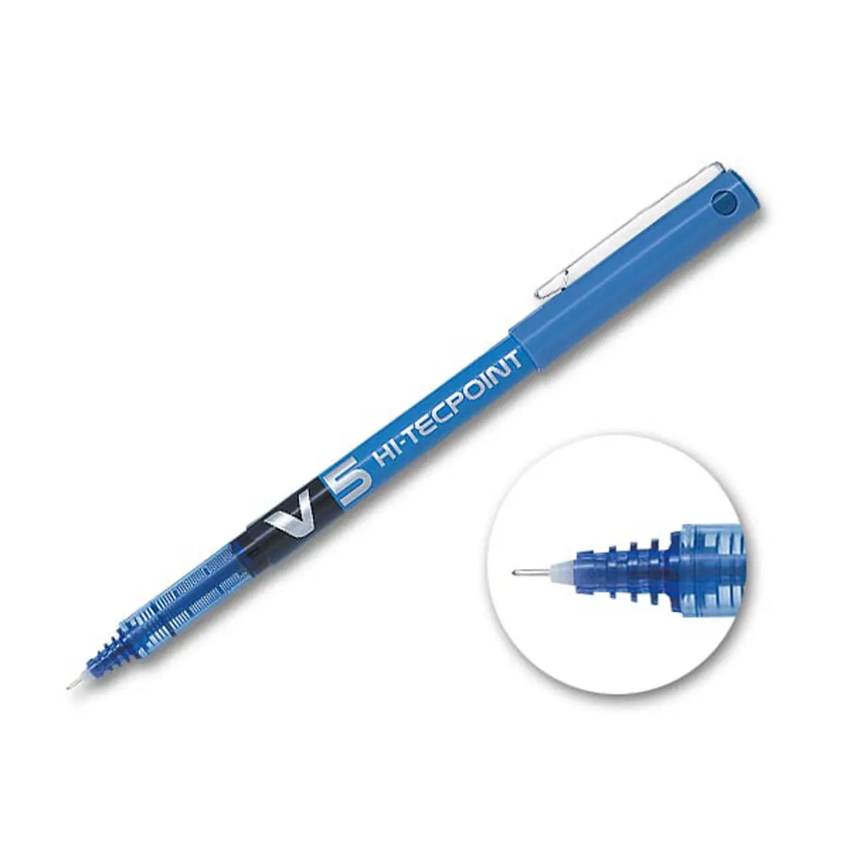 Rollerpen met naaldpunt V5 Hi-tecpoint - Fijn schrift - Blauw - PILOT 