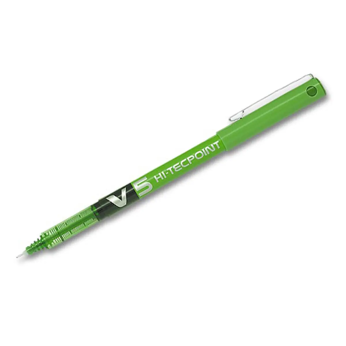 Rollerpen met naaldpunt V5 Hi-tecpoint - Fijn schrift - Groen - PILOT 